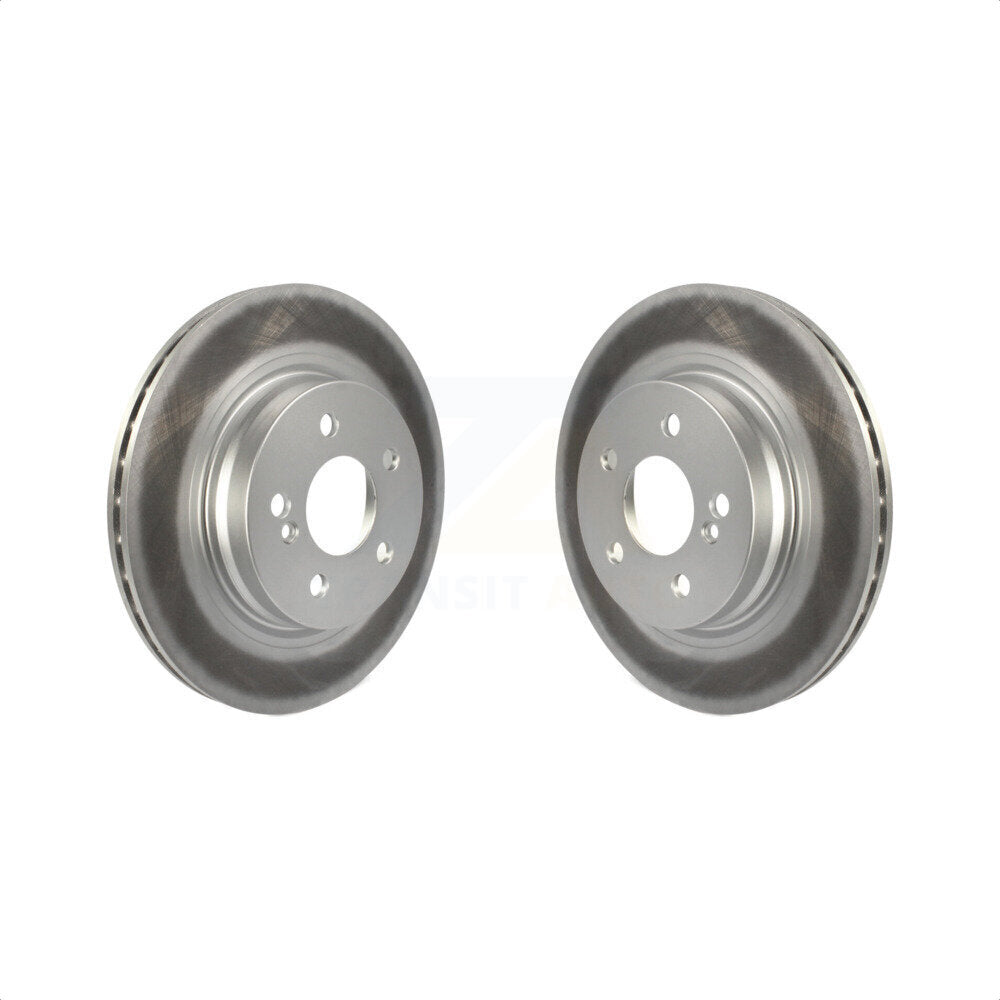 Rear Coated Disc Brake Rotors Pair For Mercedes-Benz E350 C250 C300 C350 E550 KG-100661