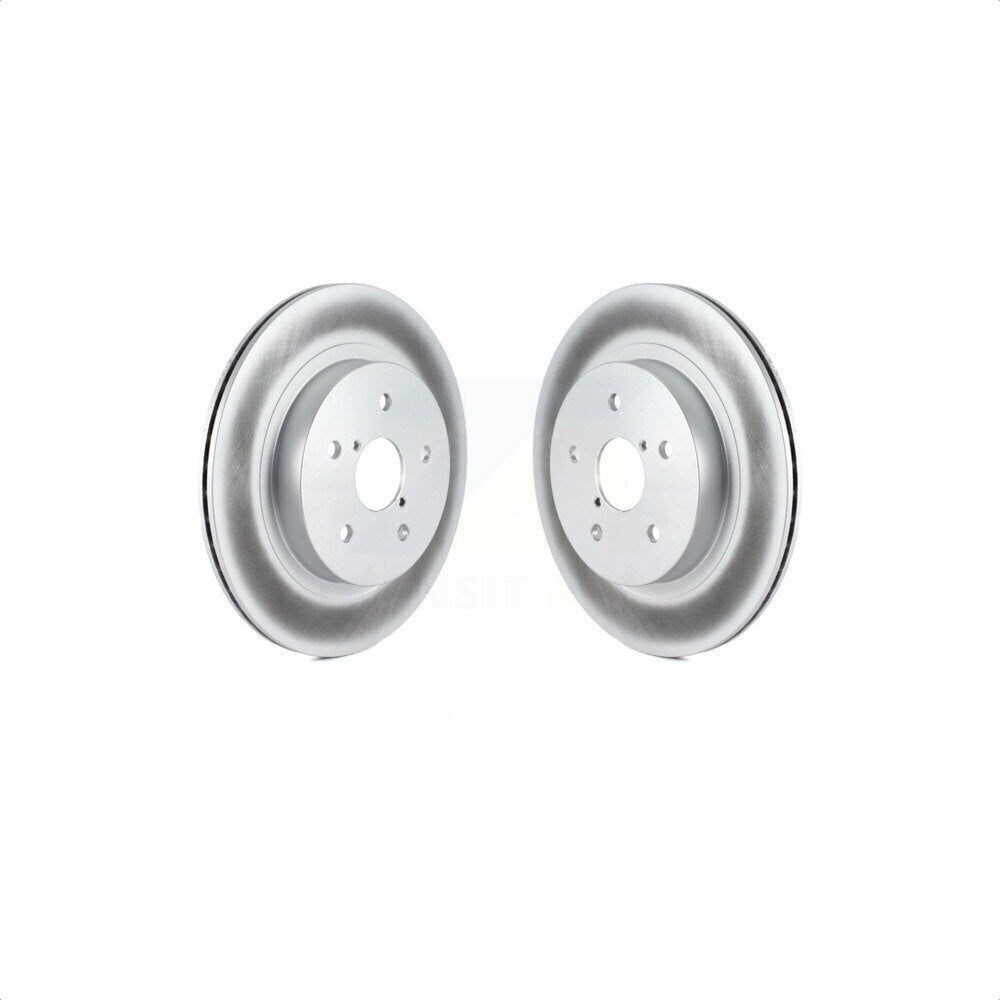 Rear Coated Disc Brake Rotors Pair For Subaru Outback Legacy WRX KG-100670