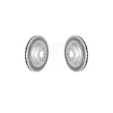 Rear Coated Disc Brake Rotors Pair For Tesla S X KG-101668