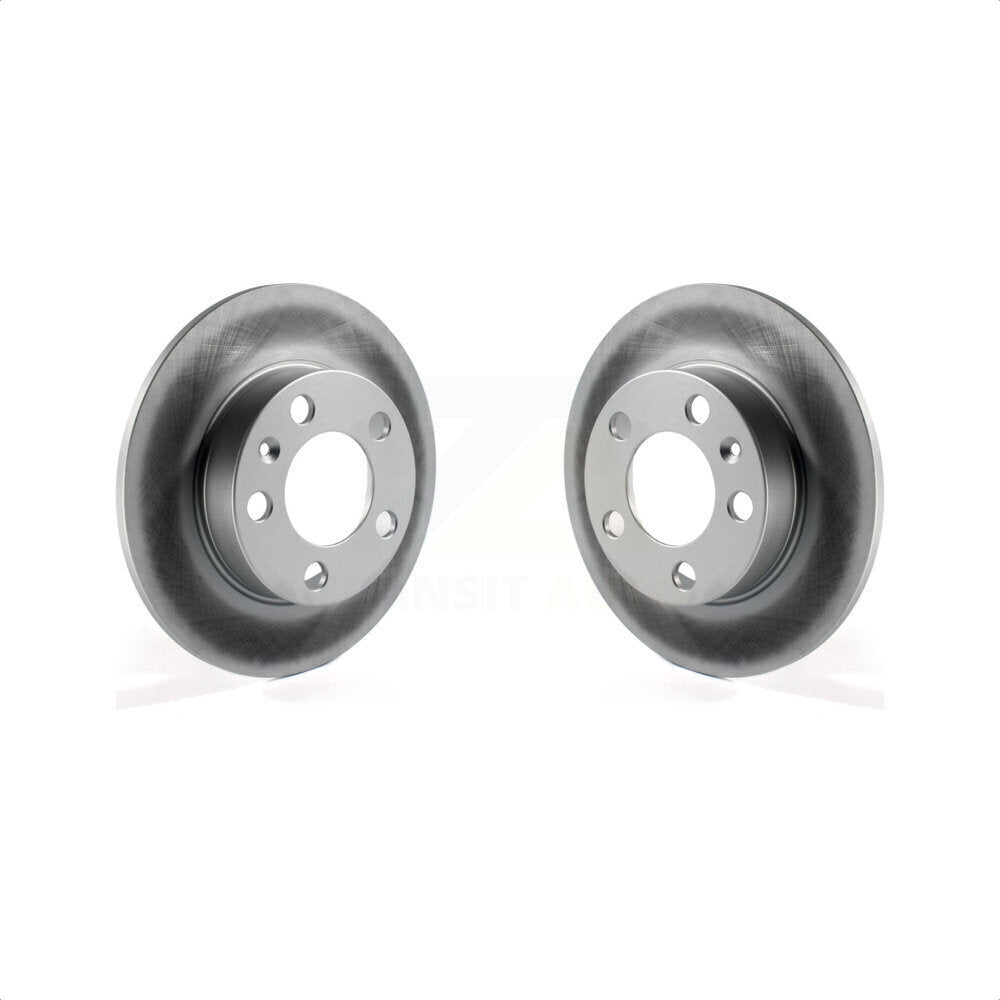 Rear Coated Disc Brake Rotors Pair For Volkswagen Jetta Beetle Golf Audi TT City KG-100507