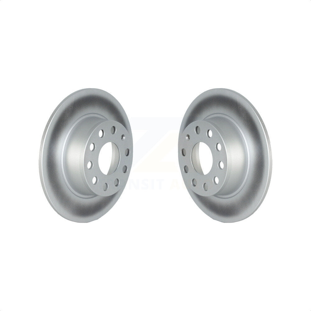 Rear Coated Disc Brake Rotors Pair For Volkswagen Jetta Taos KG-101648