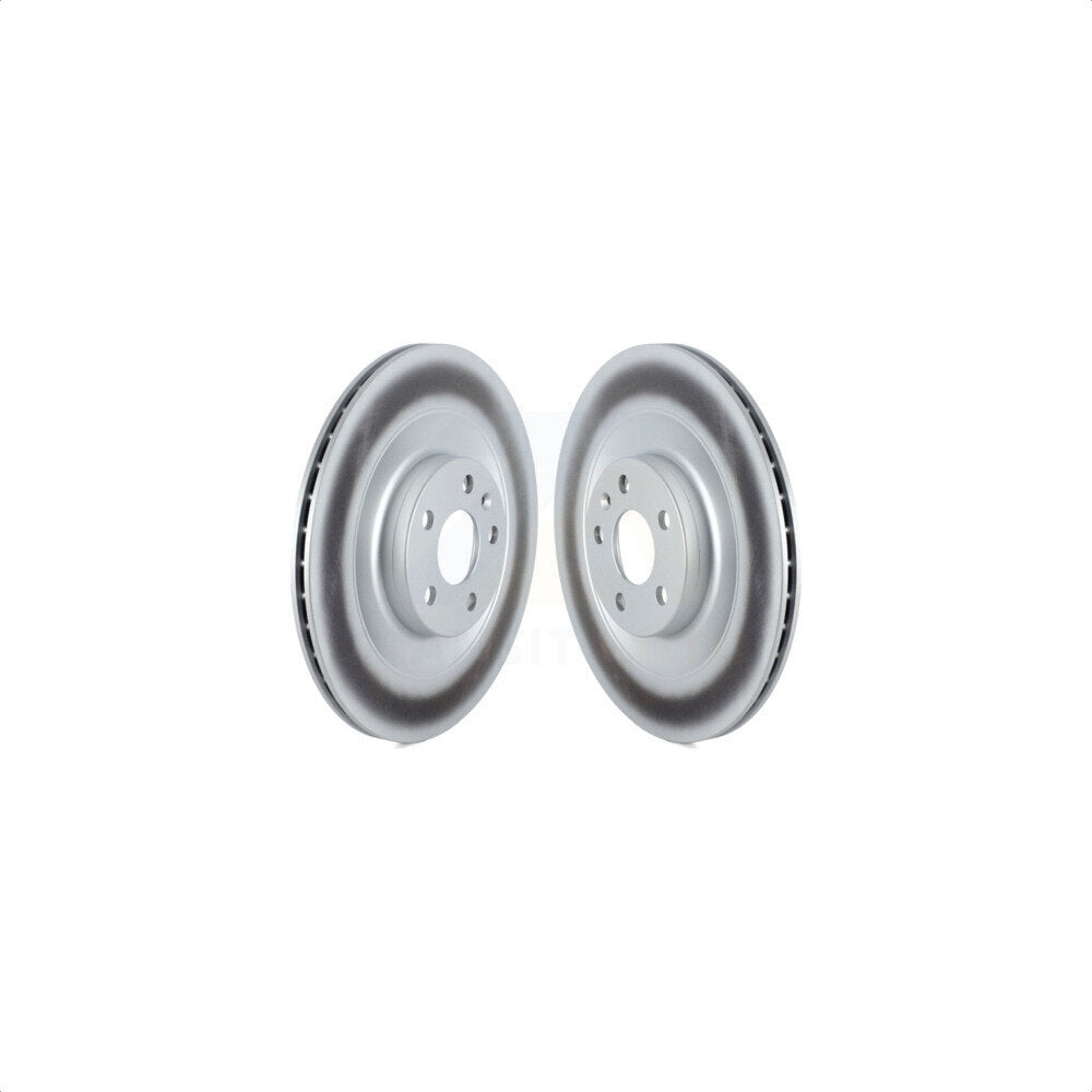 Rear Coated Disc Brake Rotors Pair For Volvo XC90 C40 Recharge KG-101644