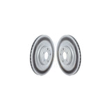 Rear Coated Disc Brake Rotors Pair For Volvo XC90 C40 Recharge KG-101644
