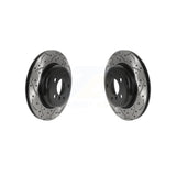 Rear Coated Drilled Slotted Disc Brake Rotors Pair For BMW 328i xDrive 330i 335i 430i Gran Coupe 428i 435i 340i 440i GT ActiveHybrid 3 KD-100546