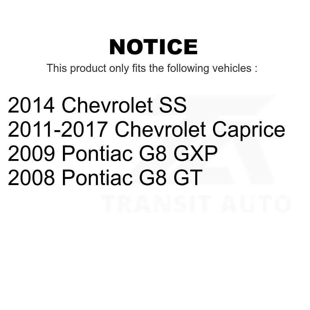 Rear Disc Brake Rotor 8-580724 For Pontiac G8 Chevrolet Caprice SS