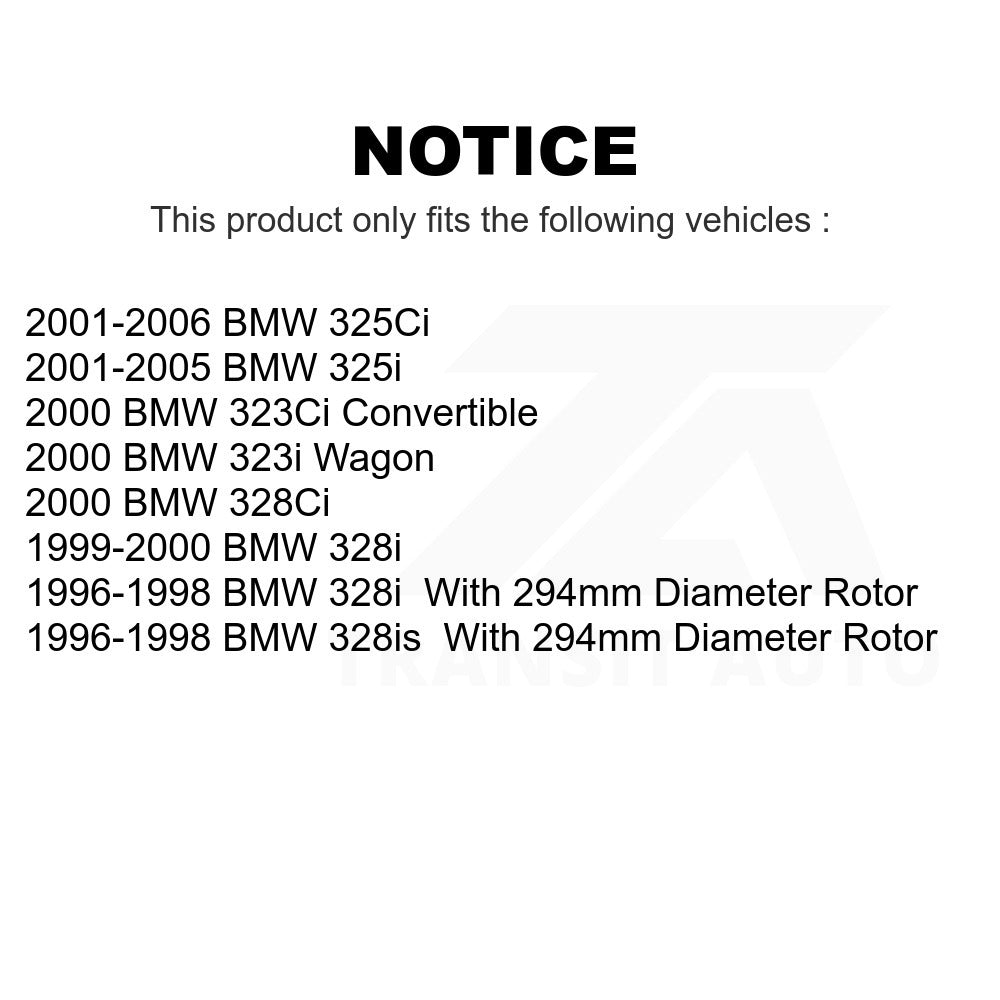 Rear Disc Brake Rotor 8-980127 For BMW 325i 325Ci 328i 323i 323Ci 328is 328Ci