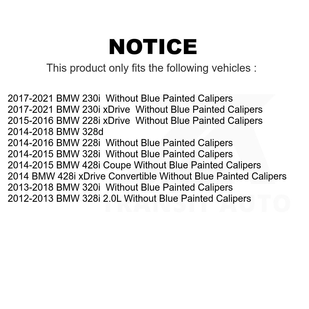 Rear Disc Brake Rotor 8-982062 For BMW 328i 320i 428i 228i 230i 328d xDrive