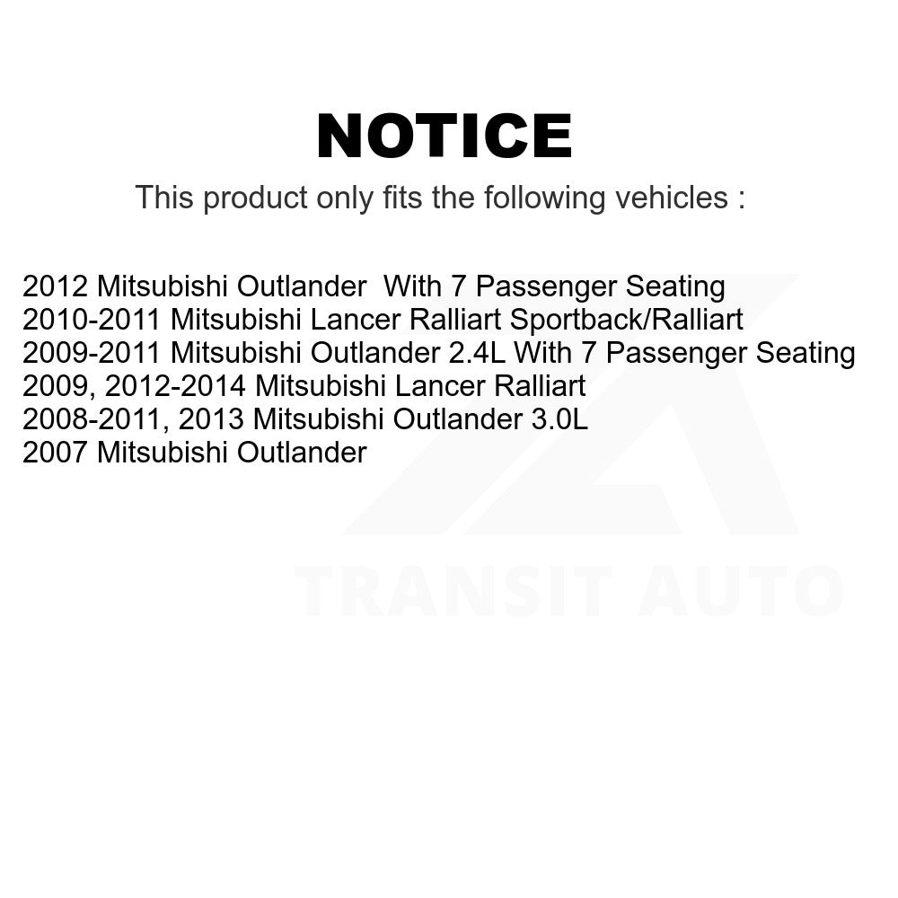 Rear Disc Brake Rotor DS1-980594 For Mitsubishi Lancer Outlander
