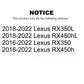 Rear Disc Brake Rotor DS1-982051 For Lexus RX350 RX450h RX350L RX450hL