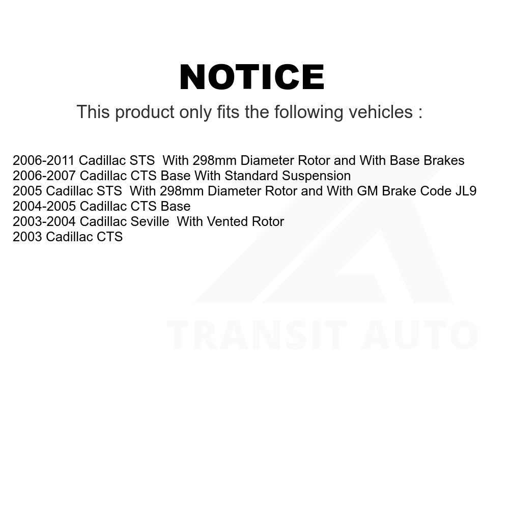 Rear Disc Brake Rotor GCR-580102 For Cadillac CTS STS Seville