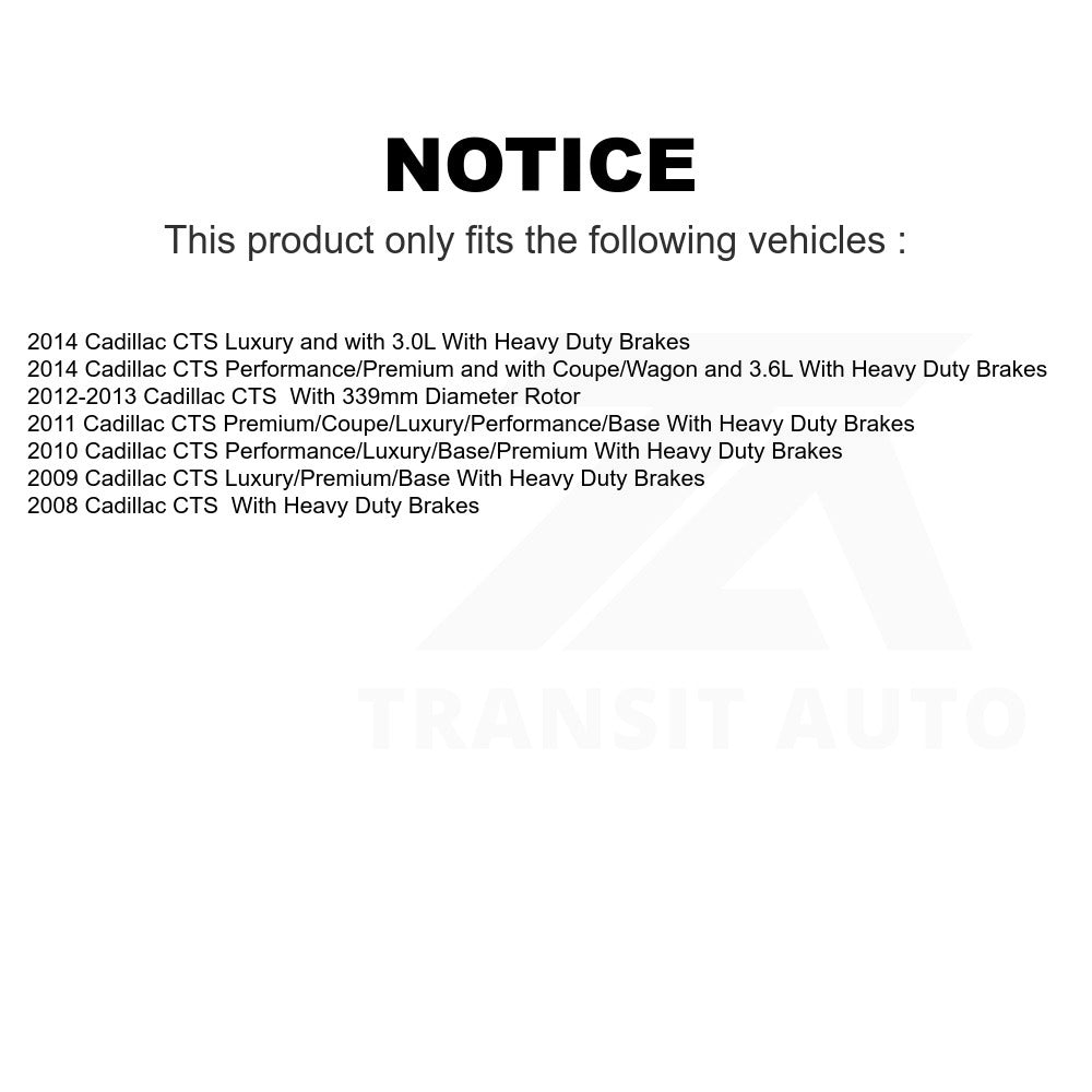 Rear Disc Brake Rotor GCR-580717 For Cadillac CTS