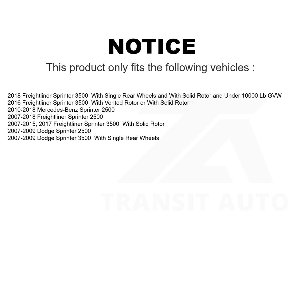 Rear Disc Brake Rotor GCR-780613 For Sprinter 2500 Mercedes-Benz Freightliner Dodge 3500