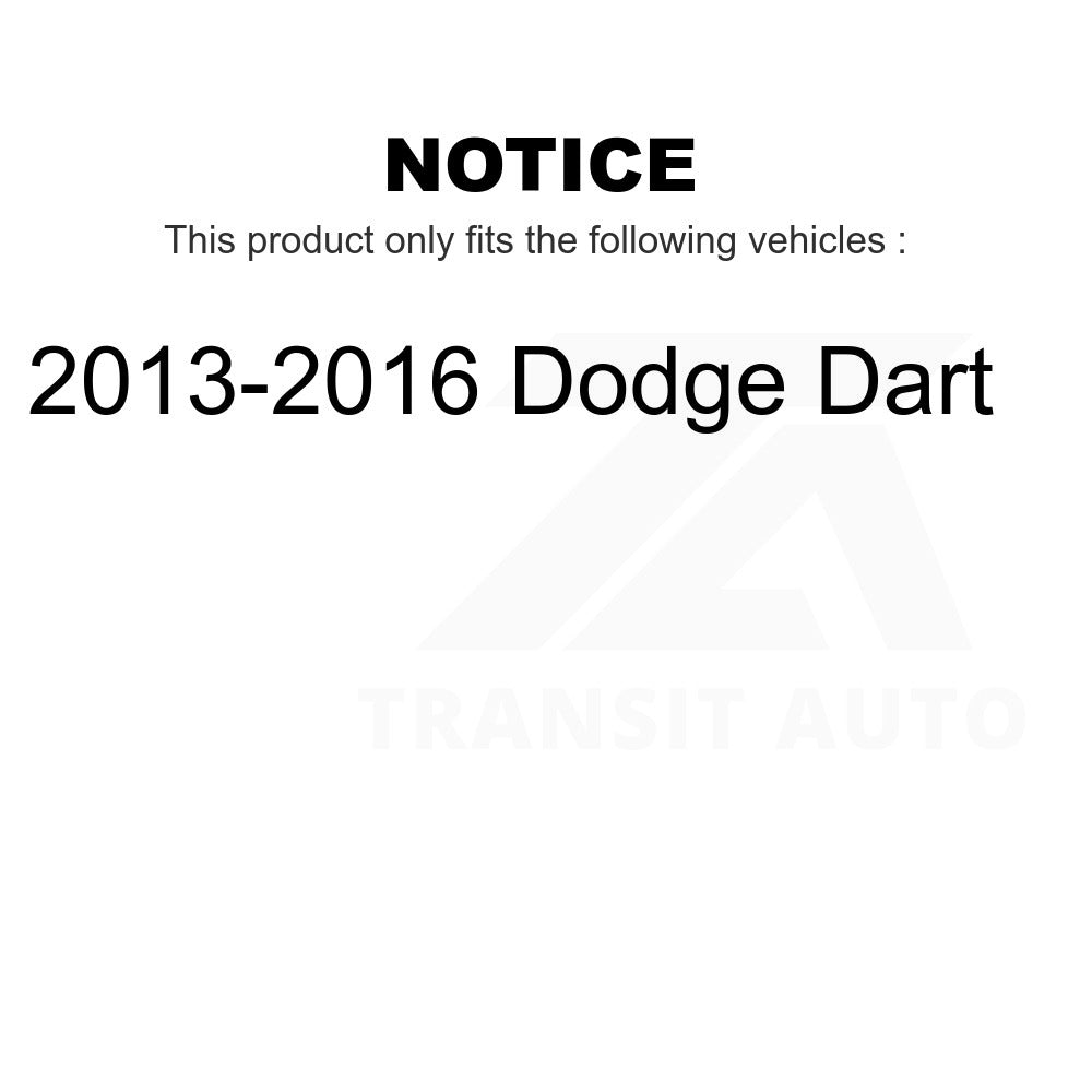 Rear Disc Brake Rotor GCR-781087 For 2013-2016 Dodge Dart