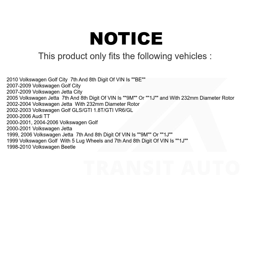 Rear Disc Brake Rotor GCR-96779 For Volkswagen Jetta Beetle Golf Audi TT City