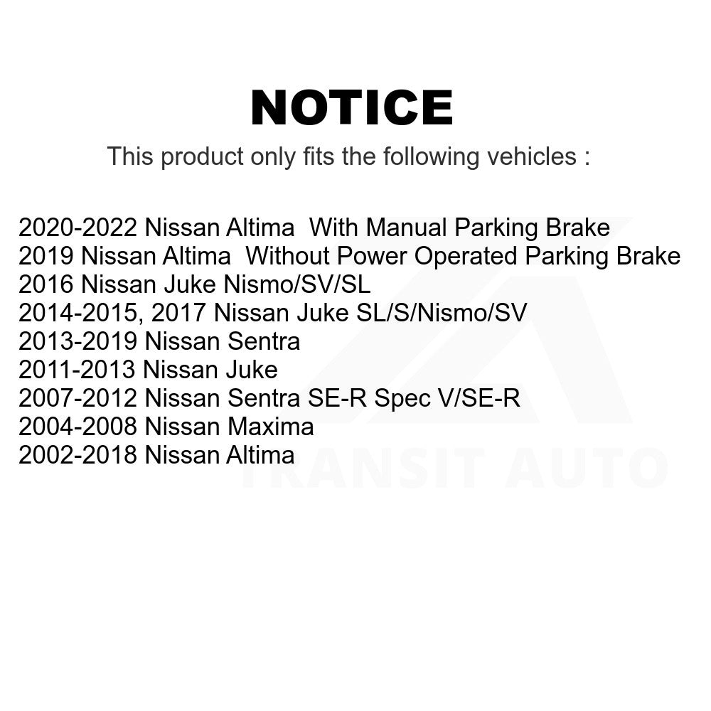 Rear Disc Brake Rotor GCR-980070 For Nissan Altima Sentra Maxima Juke