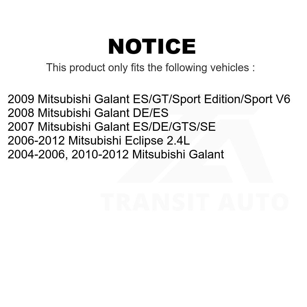 Rear Disc Brake Rotor GCR-980208 For Mitsubishi Galant Eclipse
