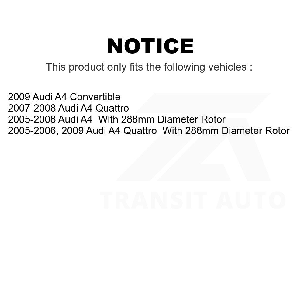 Rear Disc Brake Rotor GCR-980468 For Audi A4 Quattro
