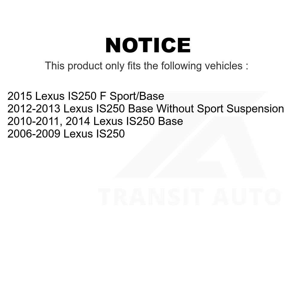 Rear Disc Brake Rotor GCR-980489 For Lexus IS250
