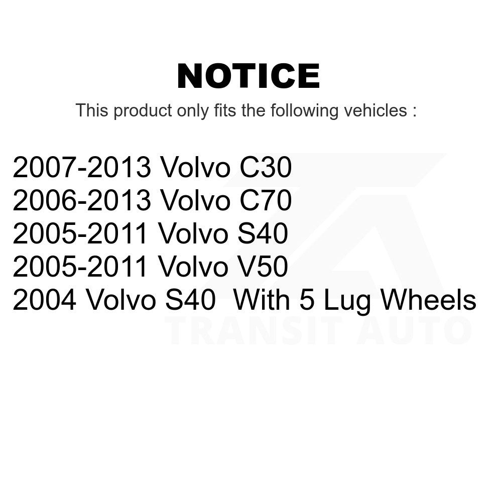 Rear Disc Brake Rotor GCR-980550 For Volvo S40 C70 C30 V50