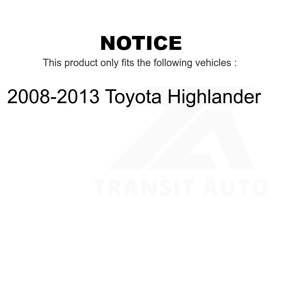 Rear Disc Brake Rotor GCR-980631 For 2008-2013 Toyota Highlander