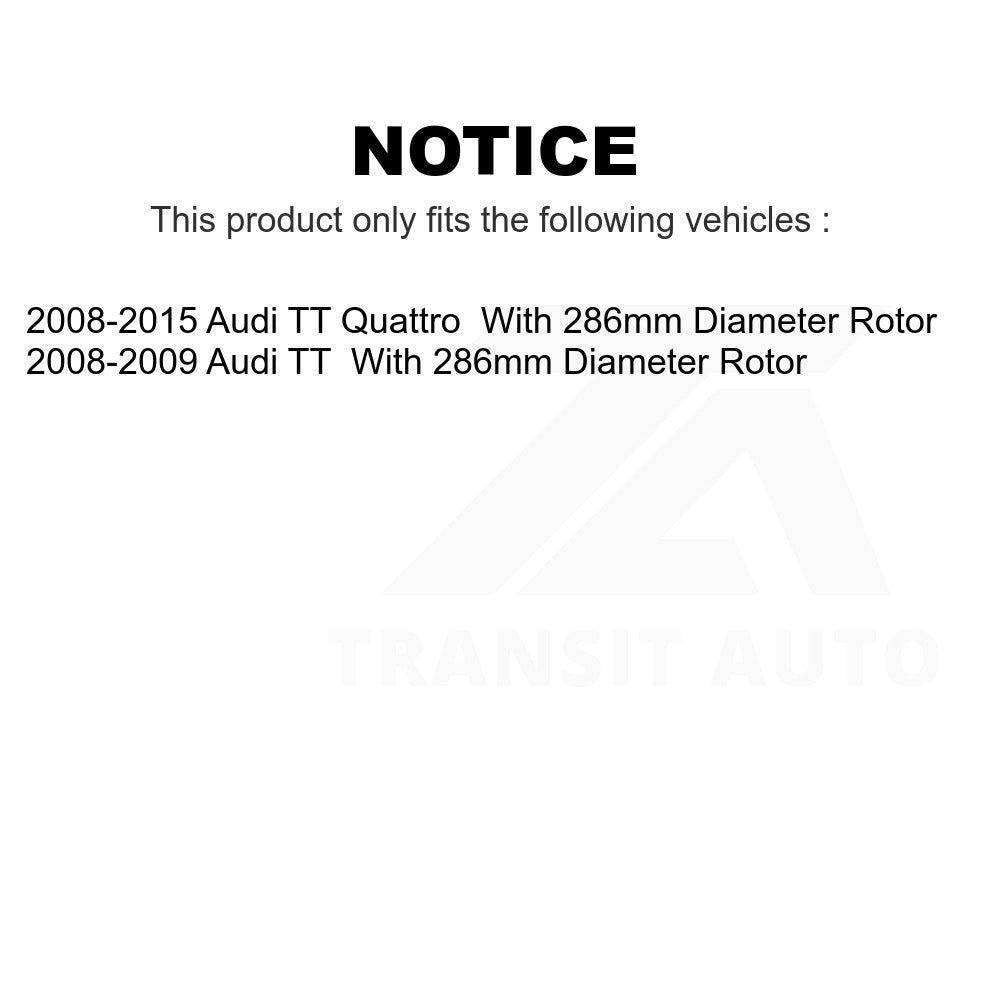 Rear Disc Brake Rotor GCR-980693 For Audi TT Quattro With 286mm Diameter