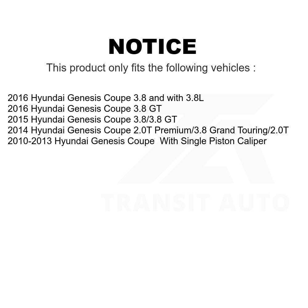 Rear Disc Brake Rotor GCR-980773 For Hyundai Genesis Coupe