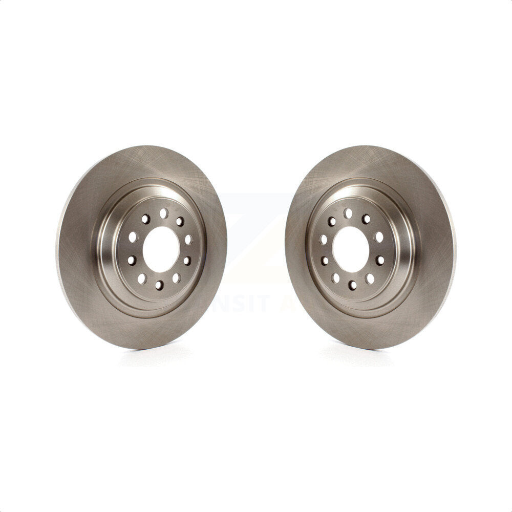 Rear Disc Brake Rotors Pair For 2014-2021 Jeep Cherokee With Dual Piston Front Caliper K8-100717