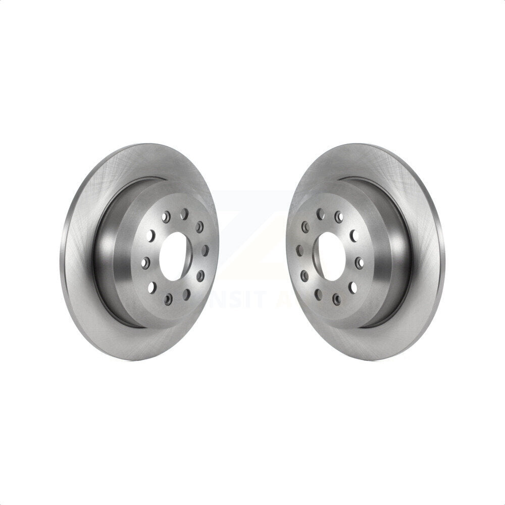 Rear Disc Brake Rotors Pair For 2018-2022 Jeep Wrangler Without Heavy Duty Brakes Code BRY K8-102348