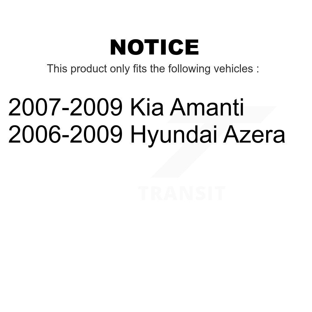 Rear Disc Brake Rotors Pair For Hyundai Azera Kia Amanti K8-100830