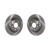 Rear Disc Brake Rotors Pair For Saab 9-3 9-3X With Solid Rotor K8-100813