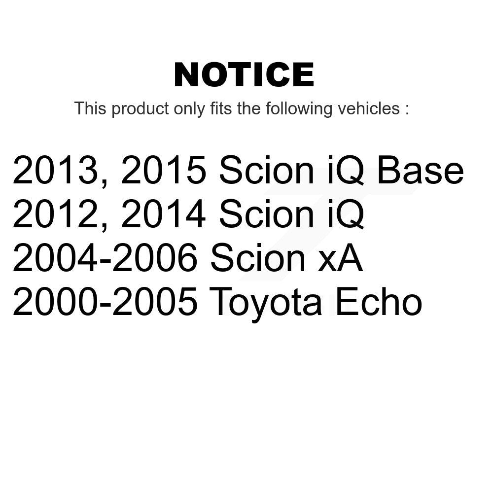 Rear Drum Brake Wheel Cylinder Kit For Scion Toyota Echo xA iQ K14-100091