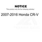 Rear Left Suspension Stabilizer Bar Link Kit 72-K750156 For 2007-2016 Honda CR-V