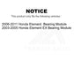 Rear Left Wheel Bearing Assembly 70-512262 For Honda Element Module