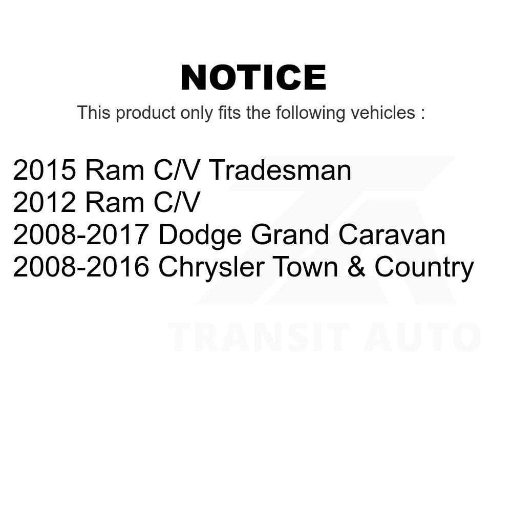 Rear Lower Suspension Control Arm Bushing TOR-K201905 For Dodge Grand Caravan Chrysler Town & Country Ram C/V