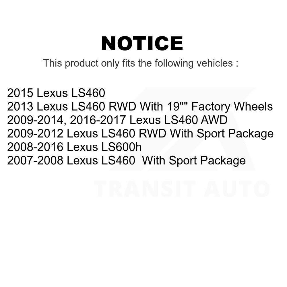 Rear Right Disc Brake Rotor GCR-980572 For Lexus LS460 LS600h