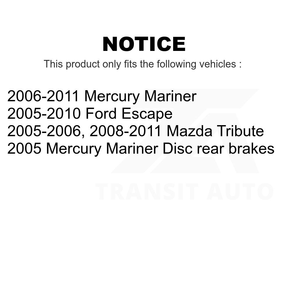 Rear Semi-Metallic Disc Brake Pads NWF-PRM1055 For Ford Escape Mercury Mariner Mazda Tribute