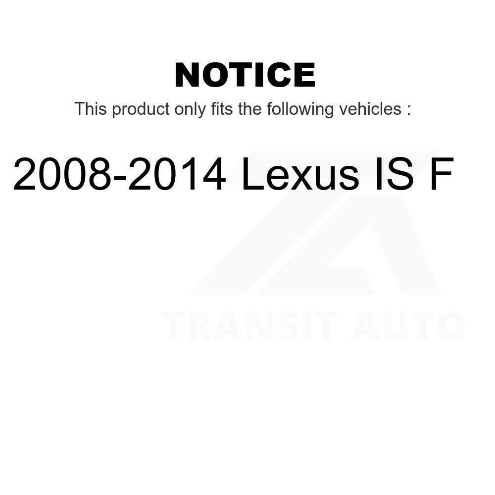 Rear Semi-Metallic Disc Brake Pads NWF-PRM1366 For 2008-2014 Lexus IS F