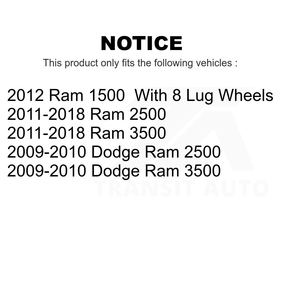 Rear Semi-Metallic Disc Brake Pads NWF-PRM1400 For Ram 2500 3500 1500 Dodge