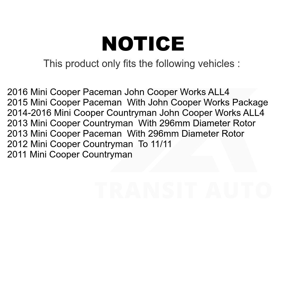 Rear Semi-Metallic Disc Brake Pads NWF-PRM1554 For Mini Cooper Countryman Paceman