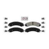 Rear Semi-Metallic Disc Brake Pads NWF-PRM2224 For 2019-2022 Ram 3500 With Dual Wheels