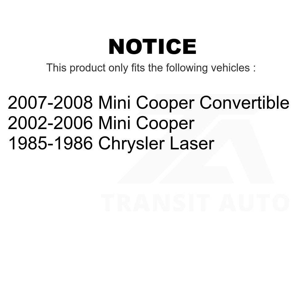 Rear Semi-Metallic Disc Brake Pads PPF-D1060 For Mini Cooper Chrysler Laser