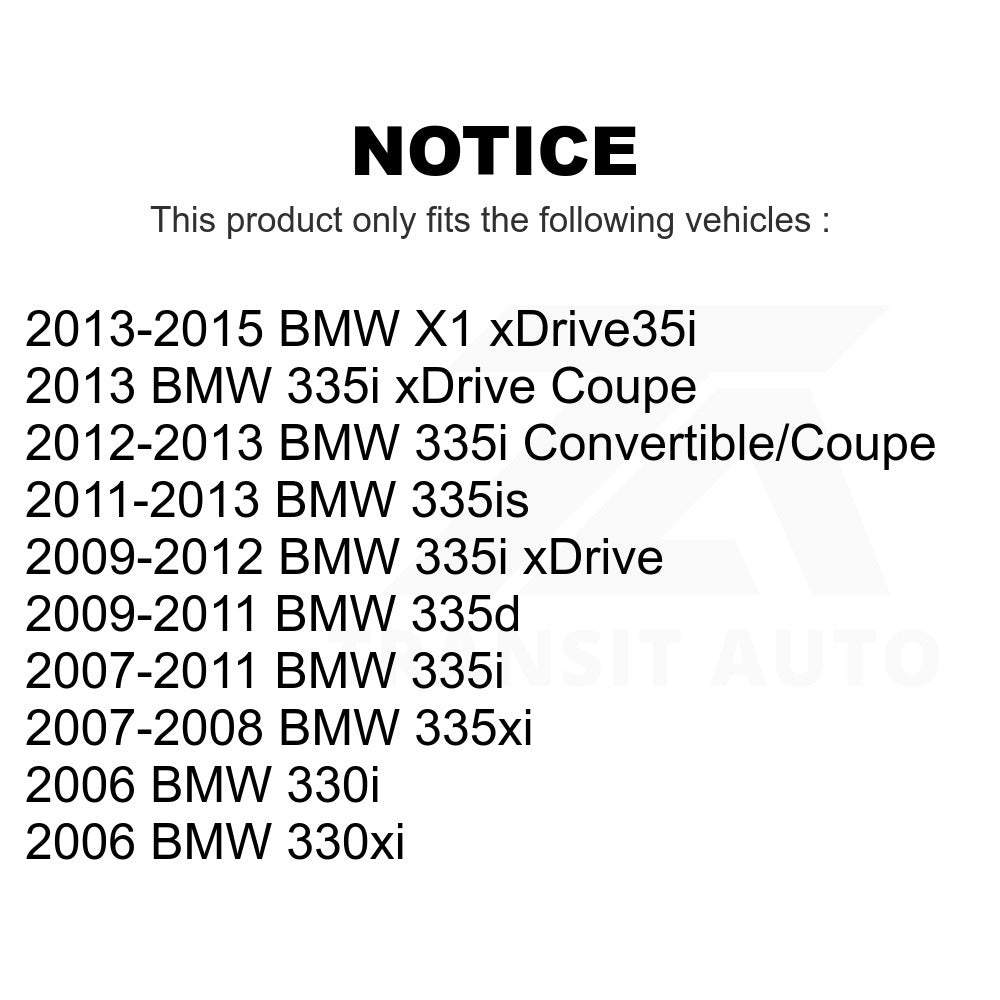 Rear Semi-Metallic Disc Brake Pads PPF-D1170 For BMW 335i X1 xDrive 330i 335xi 335d 330xi 335is