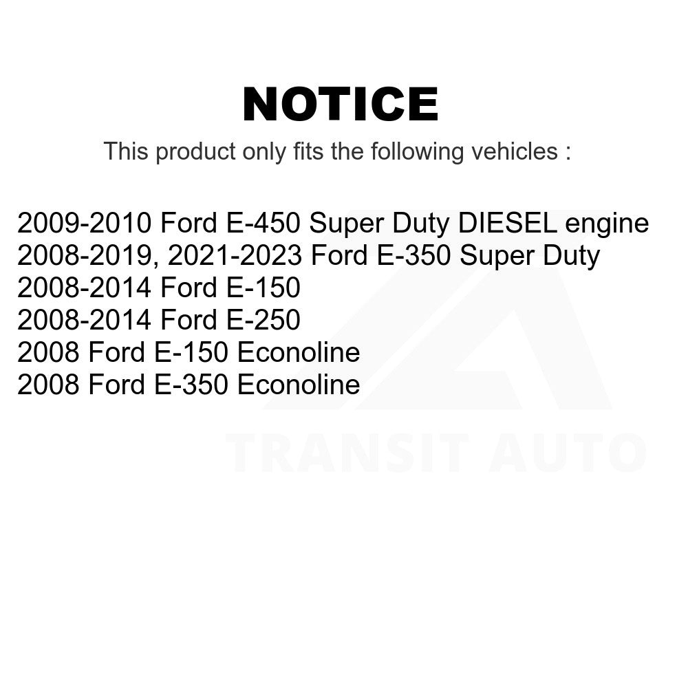 Rear Semi-Metallic Disc Brake Pads PPF-D1329 For Ford E-350 Super Duty E-250 E-150 E-450 Econoline