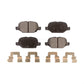Rear Semi-Metallic Disc Brake Pads PPF-D1569 For 2012-2019 Fiat 500