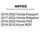 Rear Semi-Metallic Disc Brake Pads PPF-D1724 For Honda Pilot Acura MDX Ridgeline Passport