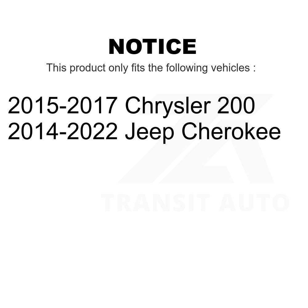 Rear Semi-Metallic Disc Brake Pads PPF-D1734 For Jeep Cherokee Chrysler 200