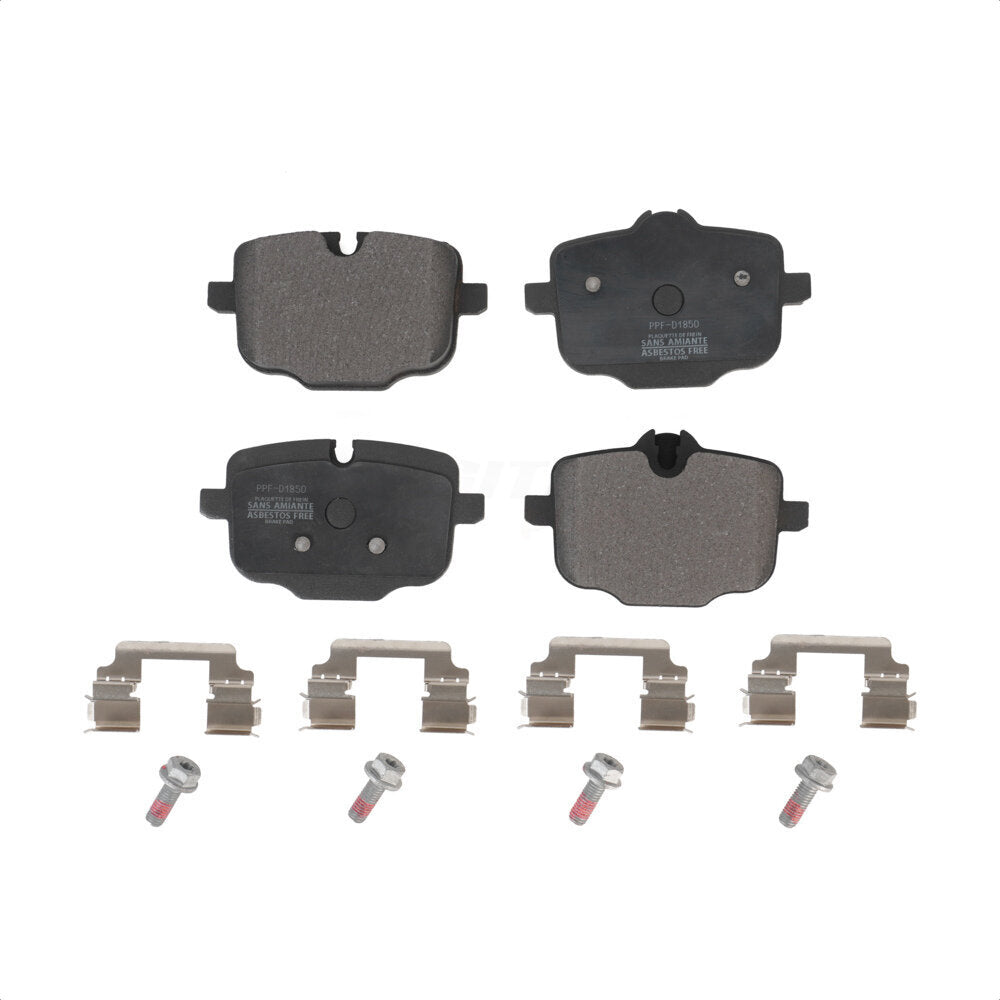 Rear Semi-Metallic Disc Brake Pads PPF-D1850 For BMW X3 X5 530i xDrive 540i X7 750i 530e 740i X4 M550i 640i Gran Turismo 740e Alpina B7 X6 540d 840i Coupe 750Li