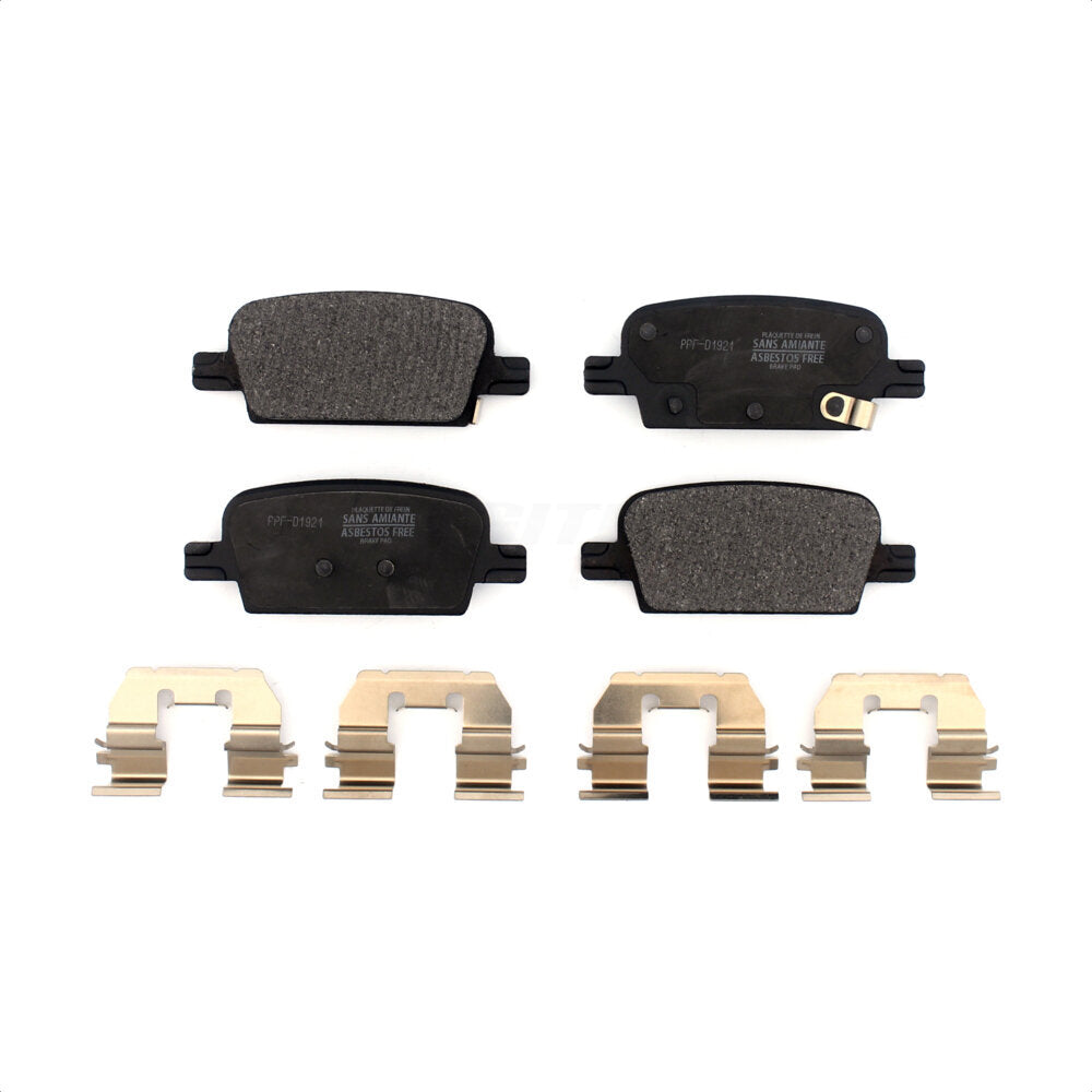 Rear Semi-Metallic Disc Brake Pads PPF-D1921 For 2016-2022 Chevrolet Malibu With Manual Parking