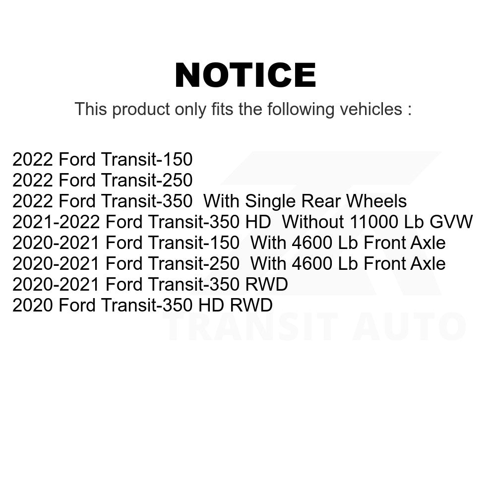 Rear Semi-Metallic Disc Brake Pads PPF-D2280 For Ford Transit-250 Transit-350 Transit-150 HD