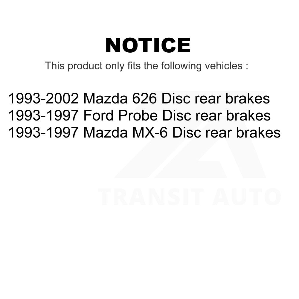 Rear Semi-Metallic Disc Brake Pads SIM-584 For Mazda 626 Ford Probe MX-6 rear brakes